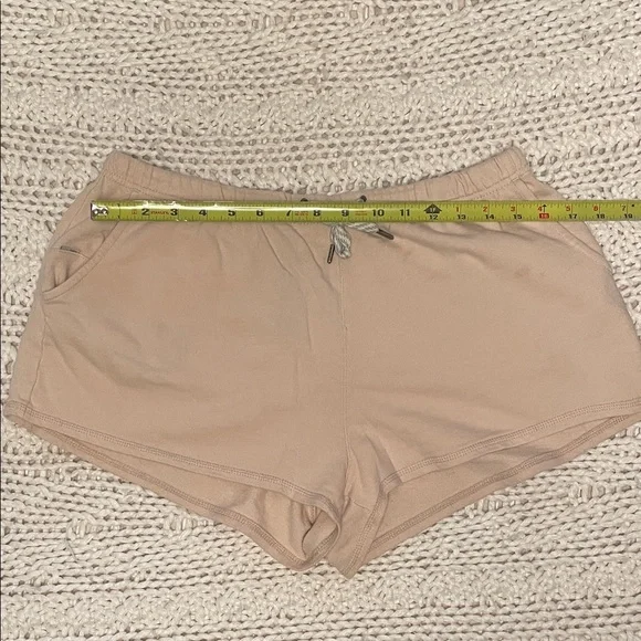Vuori Tan Peach Women's Athletic Shorts - Picture 2 of 3